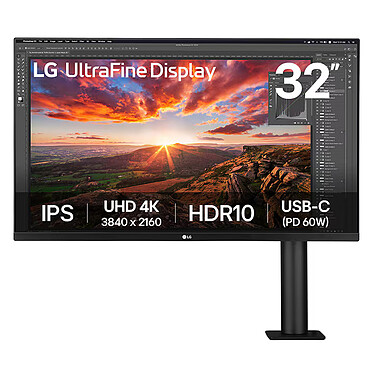 LG 31.5" LED Ergo UltraFine 32UN880K-B