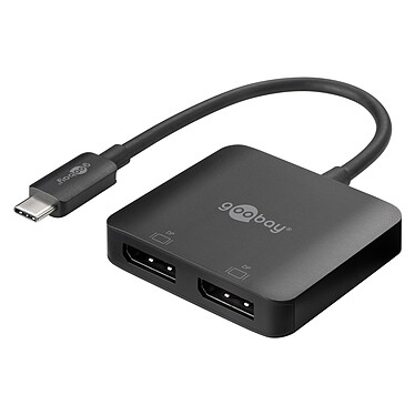 Goobay Adaptateur USB-C vers 2x DisplayPort (M/F)