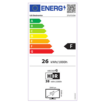 LG 27" LED - 27U731SA-W pas cher