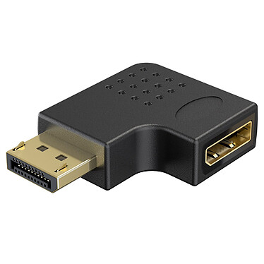 Goobay DisplayPort Adapter 8K (90° Gauche)
