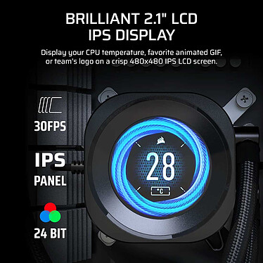 Avis Corsair Module d'écran LCD NAUTILUS RS (Noir)