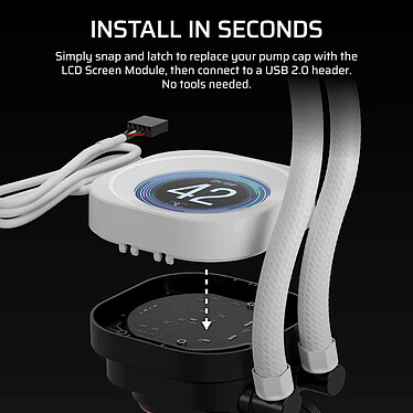 Acheter Corsair Module d'écran LCD NAUTILUS RS (Blanc)