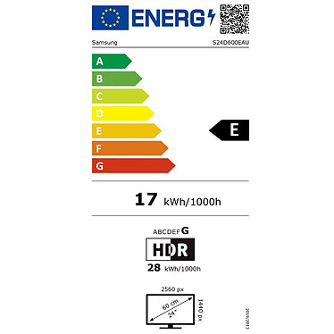 Samsung 24" LED - ViewFinity S6 S24D600EAU pas cher