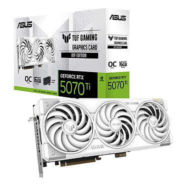 ASUS TUF Gaming GeForce RTX 5070 Ti 16GB GDDR7 BTF White OC Edition