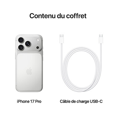 Apple iPhone 17 Pro 512 Go Argent pas cher