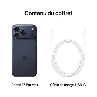 Apple iPhone 17 Pro Max 512 Go Bleu Intense pas cher