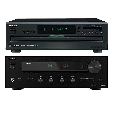Onkyo TX-8470 + DX-C390 Noir