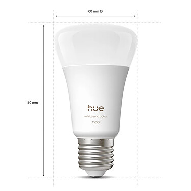 Avis Philips Hue Pro White and Color Ambiance Kit de démarrage E27 A60 11 W Bluetooth x 2