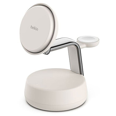 Belkin Chargeur 3 en 1, 25W pour iphone, Airpods et AppleWatch QI2.2 (Sable)