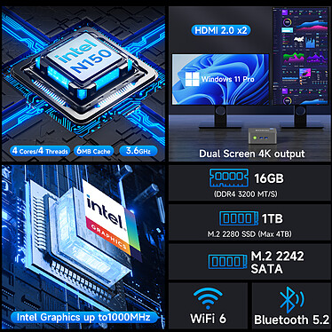 Avis GMKtec NucBox G3 Plus (G3+ N150 16/512)