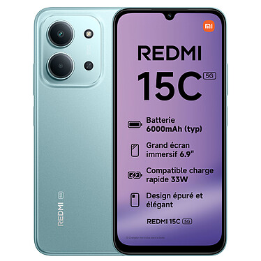 Xiaomi Redmi 15C 5G Vert (4 Go / 128 Go)