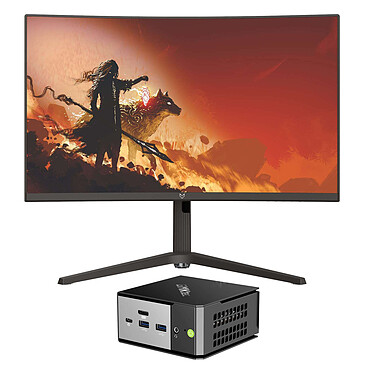 Mini PC Workstation AI R9AI-HX370 64/1024 27" W11P