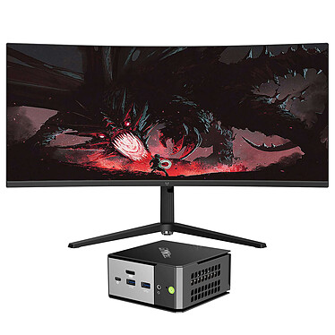 Mini PC Workstation AI R9AI-HX370 32/1024 34" W11P