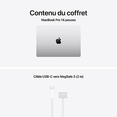 Apple MacBook Pro M5 14" Argent 16 Go/512 Go (MDE44FN/A-QWERTY-INT) pas cher