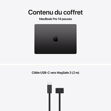 Apple MacBook Pro M5 14" Noir sidéral 32 Go/1 To (MDE34FN/A-32GB) pas cher