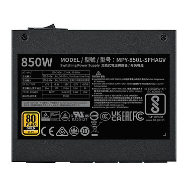 Acheter Cooler Master V SFX Gold 850 Full Modular ATX 3.1