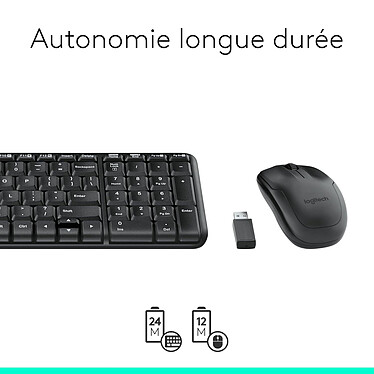 Logitech MK220 Wireless Keyboard and Mouse Combo pas cher
