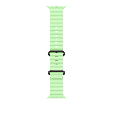 Apple Bracelet Océan 49 mm finition noir titane Vert Fluo