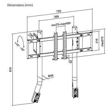 Acheter OPLITE GTR S8 Monitor Stand E-Sport (Noir)