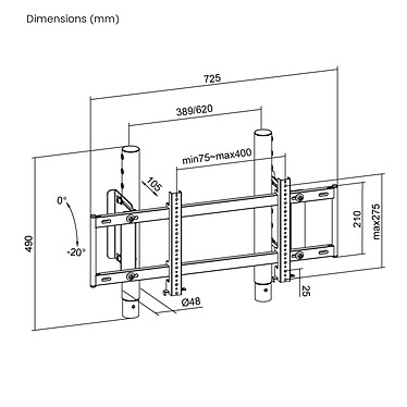 OPLITE S8 On Top Monitor Mount (Blanc) pas cher