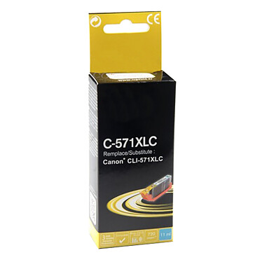 Cartouche compatible Canon CLI-571XL (Cyan)
