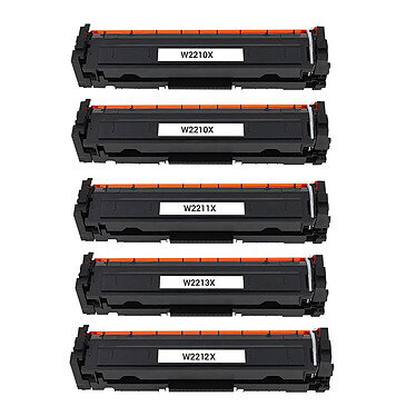 Multipack 5x toners compatibles HP 207X (Multicolore)