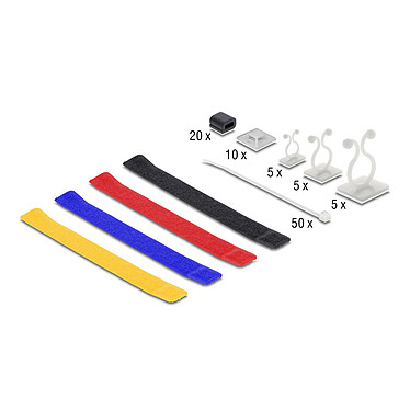 Avis DeLock Kit de gestion de câbles - 99 pièces