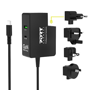 Acheter PORT Connect Chargeur mural international GaN 100W USB-C et USB-A