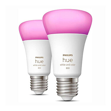 Philips Hue White and Color Ambiance E27 A60 10 W x 2