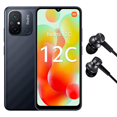 Xiaomi Redmi 12C Gris (6 Go / 128 Go) + Ecouteurs