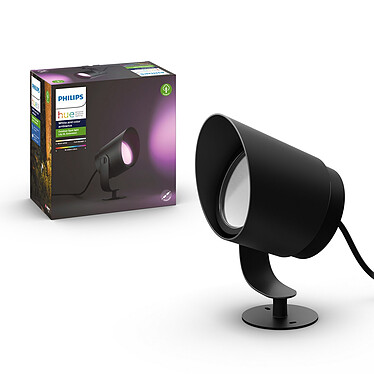 Philips Hue White & Color ambiance Spot d'extérieur connecté LILY XL - 15W - Noir
