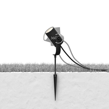 Avis Philips Hue White & Color ambiance Spot d'extérieur connecté LILY - Kit d'extension - 8W 24V