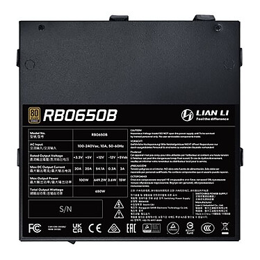 Avis Lian Li RB 650W (Noir)