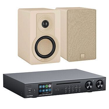 Kenwood KR-W8000SCD-B + Dali Kupid Beige