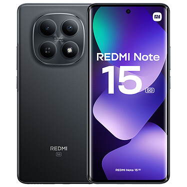 Xiaomi Redmi Note 15 5G Noir (8 Go / 256 Go)