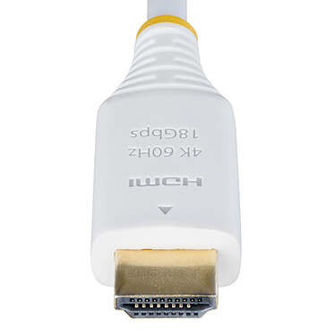 StarTech.com Câble HDMI 2.0 Certifié Premium haut débit 18Gbps 4K 60Hz de 1.8 m Blanc pas cher