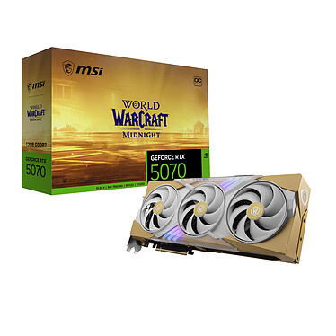 MSI GeForce RTX 5070 12G World of Warcraft MIDNIGHT LIGHT EDITION OC