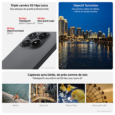 Avis Xiaomi 17 Conçu avec Leica Noir (12 Go / 512 Go)