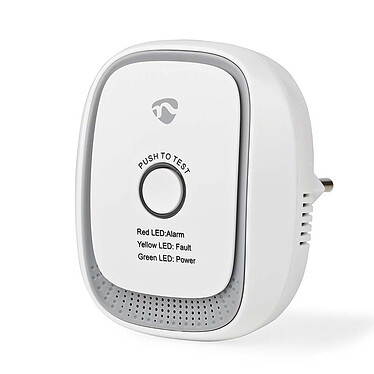 Nedis Détecteur de Gaz SmartLife Blanc