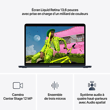 Avis Apple MacBook Air M5 13 pouces (2026) Minuit 16 Go/2 To (MDHE4FN/A-GPU10-2TB)