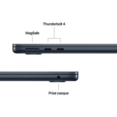 Acheter Apple MacBook Air M5 13 pouces (2026) Minuit 16 Go/2 To (MDHE4FN/A-GPU10-2TB)