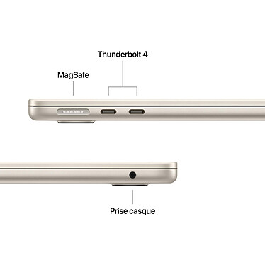 Acheter Apple MacBook Air M5 13 pouces (2026) Lumière Stellaire 24 Go/2 To (MDHD4FN/A-2TB)