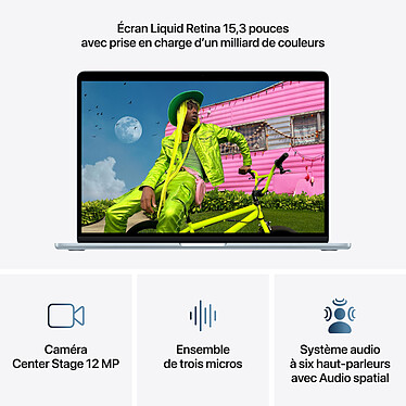Avis Apple MacBook Air M5 15 pouces (2026) Bleu Ciel 24 Go/1 To (MDVU4FN/A)