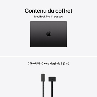 Apple MacBook Pro M5 Max 14" Noir sidéral (2026) 64 Go/2 To (MGDU4FN/A-CPU18-GPU40-64GB) pas cher