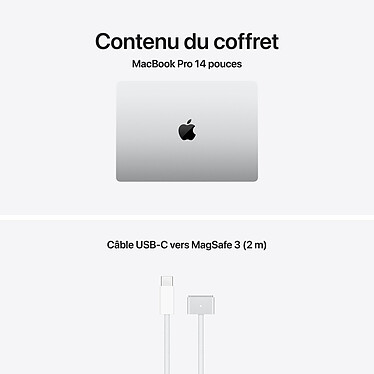 Apple MacBook Pro M5 Pro 14" Argent (2026) 24 Go/2 To (MJLV4FN/A) pas cher
