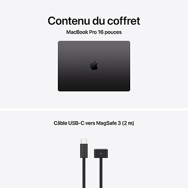 Apple MacBook Pro M5 Pro 16" Noir sidéral (2026) 48 Go/2 To (MGEA4FN/A-48GB-2TB) pas cher