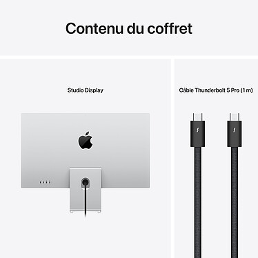 Apple 27" LED - Studio Display - Verre standard - Support à inclinaison réglable pas cher