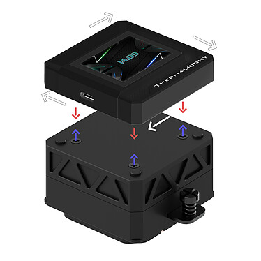 Thermalright Frozen Warframe 360 SE ARGB - Noir pas cher