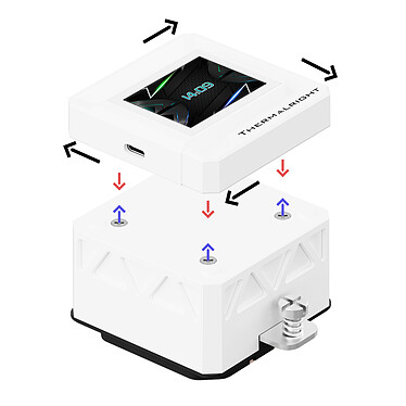 Thermalright Frozen Warframe 360 SE ARGB - Blanc pas cher