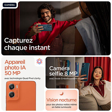Motorola Moto G06 Orange (4 Go / 128 Go) pas cher